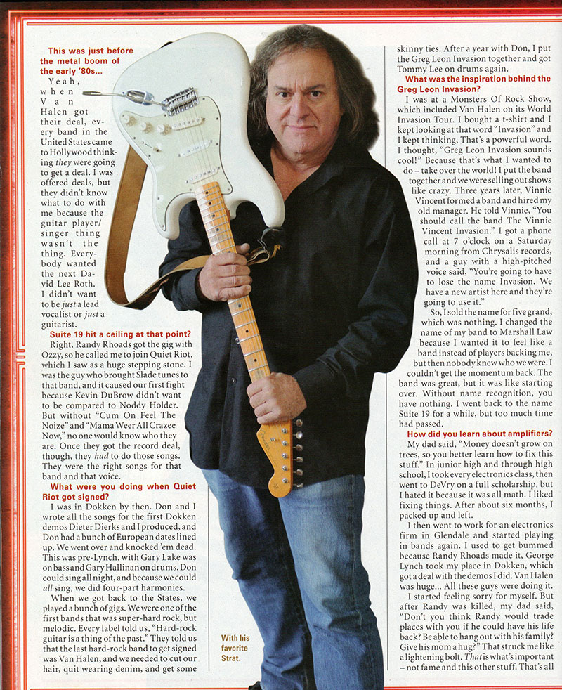 Vintage Guitar Magazine Article (2018)